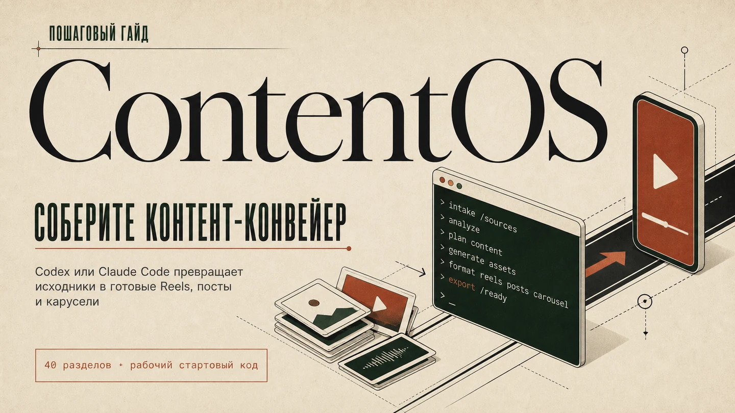 ContentOS: контент-конвейер на Codex или Claude Code